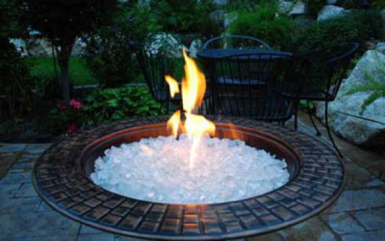 Crystal Clear Crushed Glass Bourget Bros, Crushed Glass Fire Pit